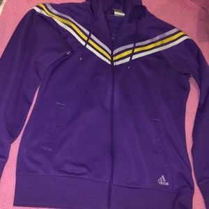Adidas LSU or Lakers hoodie